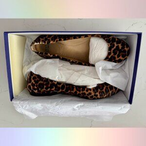 Stuart Weitzman Pecan Leo Hair Ballerina Flats – Size 7